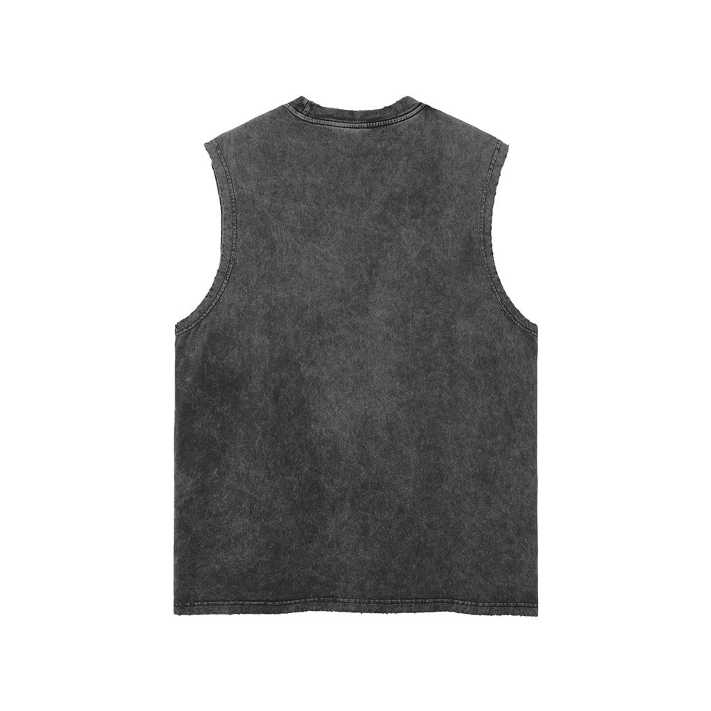 SDC Legacy Vintage Wash Frayed-Hem Tank — Premium Dad Apparel