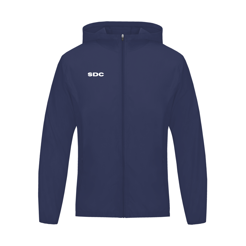 SDC Legacy Windbreaker — Dark Blue & Dark Gray | Premium Dad Apparel
