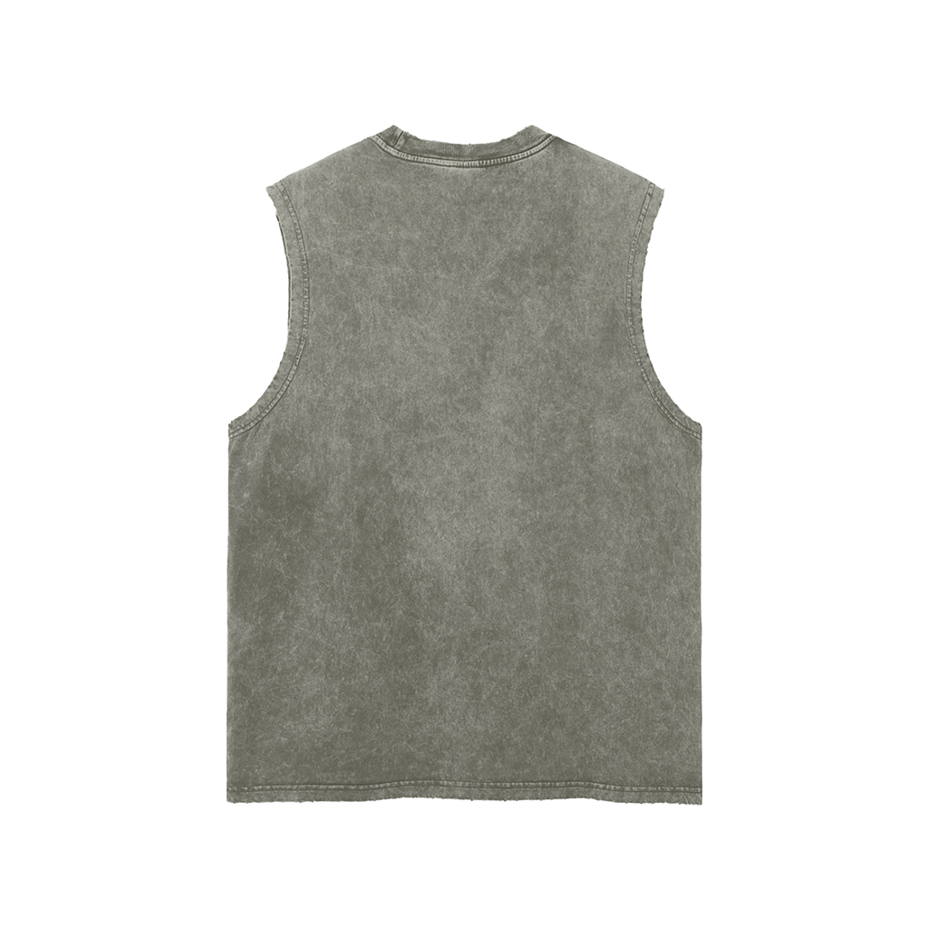 SDC Legacy Vintage Wash Frayed-Hem Tank — Premium Dad Apparel