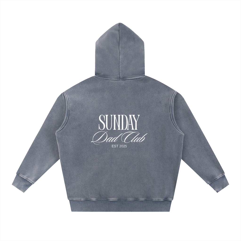 Sunday Dad Club Faded Blue Fleece Hoodie