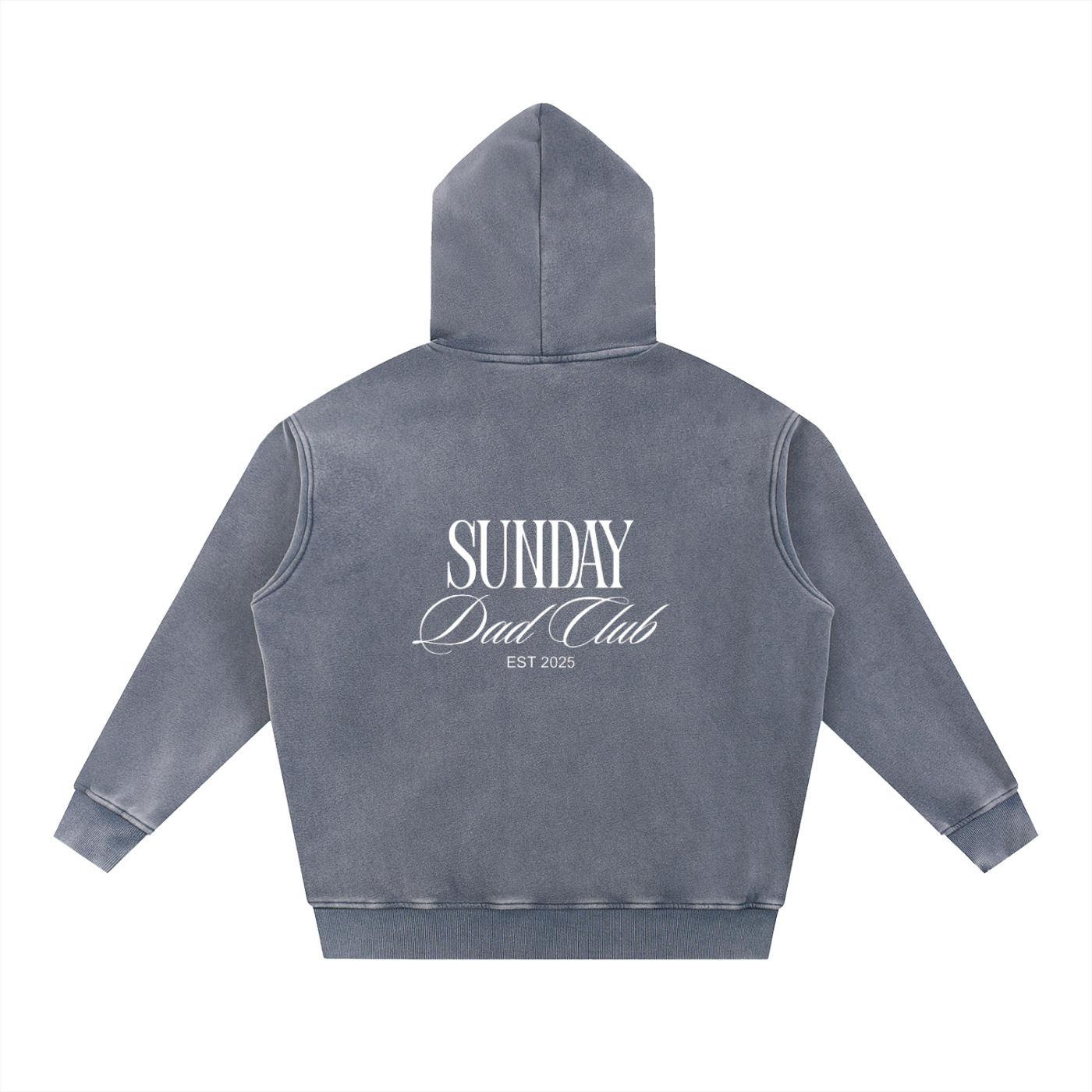 Sunday Dad Club Faded Blue Fleece Hoodie