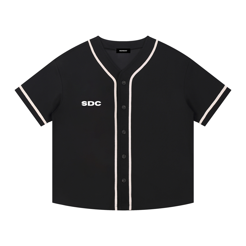 SDC Legacy Contrast-Piped Button-Up Jersey — Premium Dad Apparel