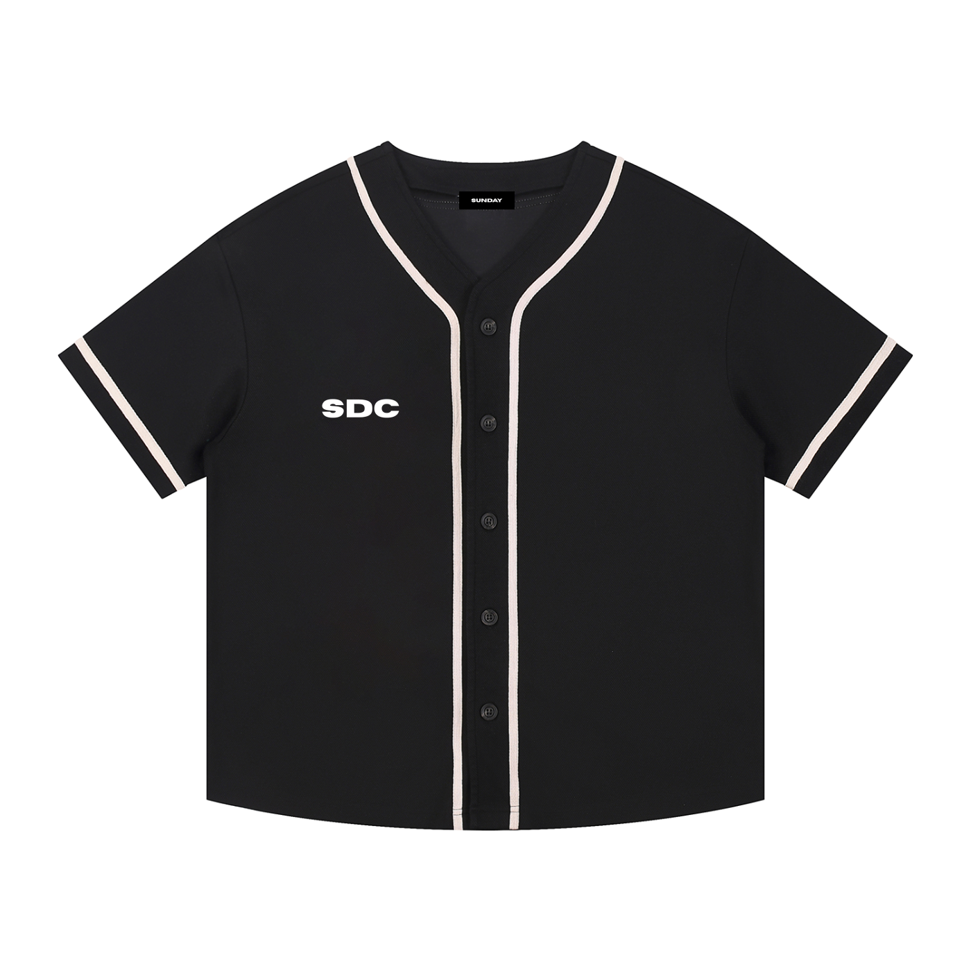 SDC Legacy Contrast-Piped Button-Up Jersey — Premium Dad Apparel