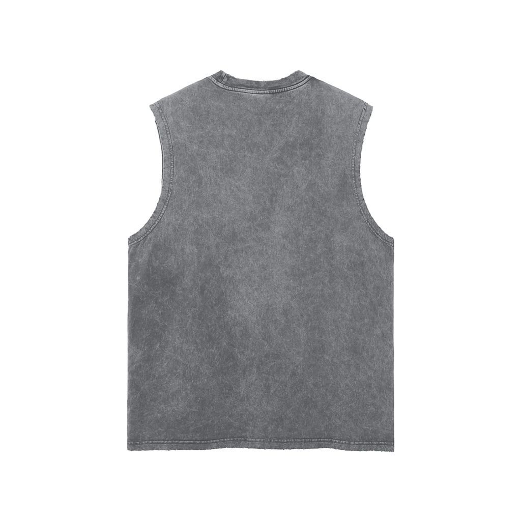 SDC Legacy Vintage Wash Frayed-Hem Tank — Premium Dad Apparel